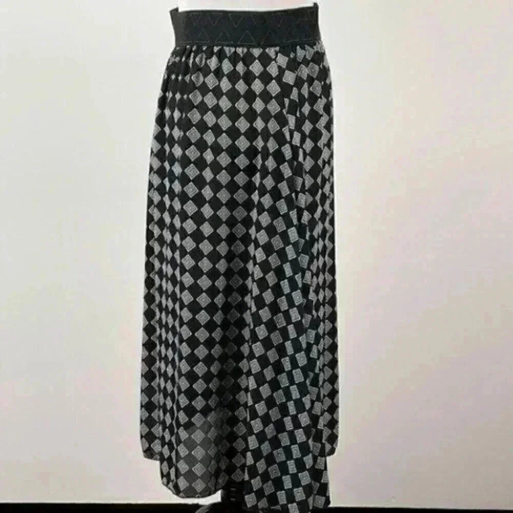 Lularoe Lola skirt S 4-6 chiffon floral high/lo - Picture 3 of 9
